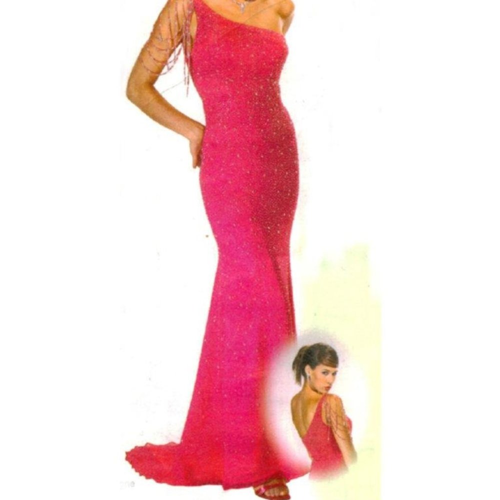 Alyce size 4 melon Prom or Beauty Pageant Dress